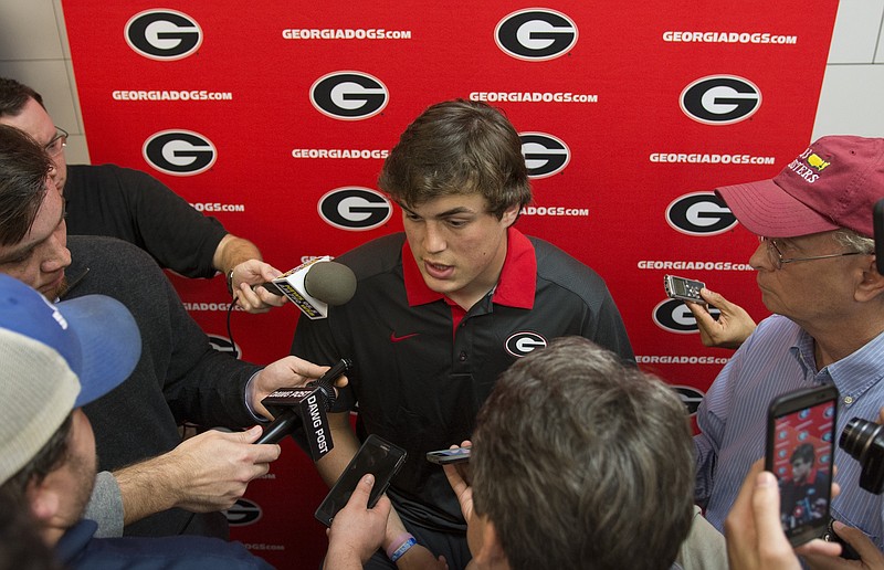 Touted freshman quarterback Jacob Eason will compete with veterans Greyson Lambert and Brice Ramsey at Georgia this spring under first-year coach Kirby Smart. Eason, from Lake Stevens, Wash., was rated by ESPN and Rivals as the top quarterback recuit in the nation after his senior season in 2015.