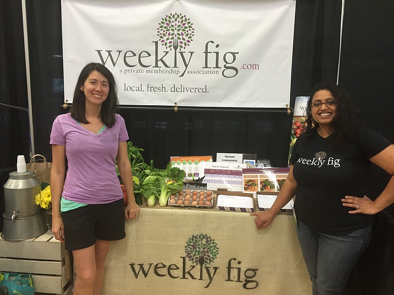Michele Reneau, left, and Anju Wilson and founders of Weekly Fig.
