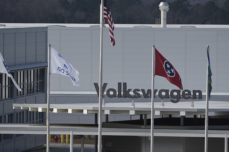 The Chattanooga Volkswagen assembly plant, located in the Enterprise South industrial park, is photographed on Thursday, Jan. 14, 2016, in Chattanooga, Tenn.