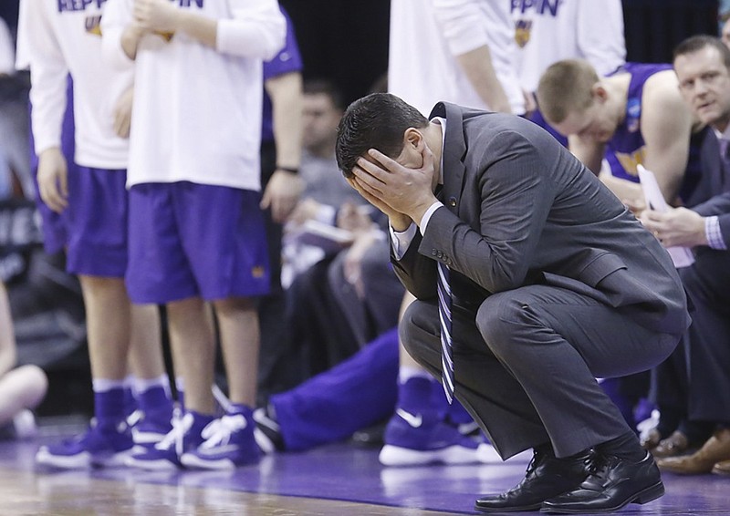 Less than 48 hours after experiencing the high of the NCAA men's basketball tournament, Northern Iowa coach Ben Jacobson and his team experienced a major low when Texas A&M made a tremendous comeback at the end of the fourth quarter Sunday to tie the game at the end of regulation, then win in double overtime.