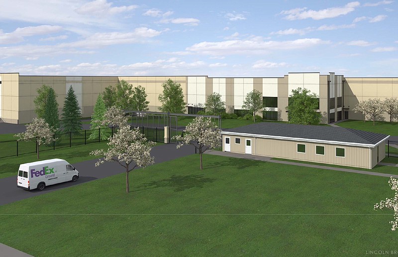 The new FedEx Ground distribution center going up at I-75 and Apison Pike is estimated to cost about $30 million.