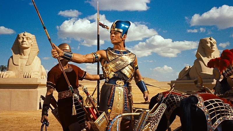 Yul Brynner stars as the pharaoh Rameses II in the 1956 film "The Ten Commandments." This year marks the 60th anniversary of the film, which will be broadcast tonight on ABC as part of an Easter weekend tradition dating back decades.