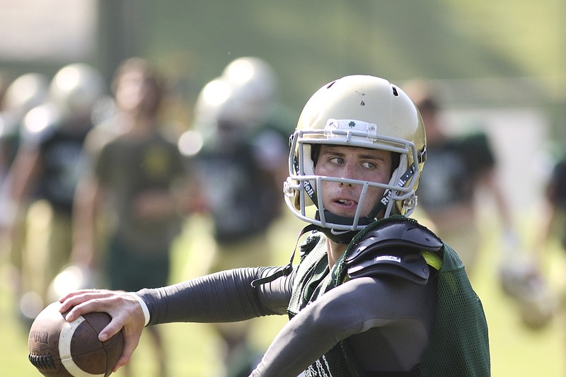 Notre Dame's Alex Darras took a while after national signing day in early February to find his future football home. He will play for Furman, where he expects to compete for time at punter and quarterback.