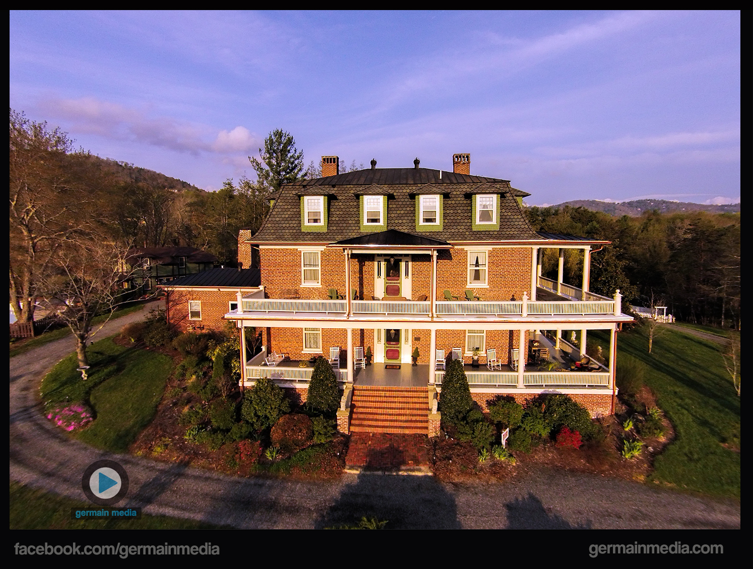 Asheville, North Carolina's Reynolds Mansion is one of the few brick houses from before the Civil War which survive in western North Carolina.