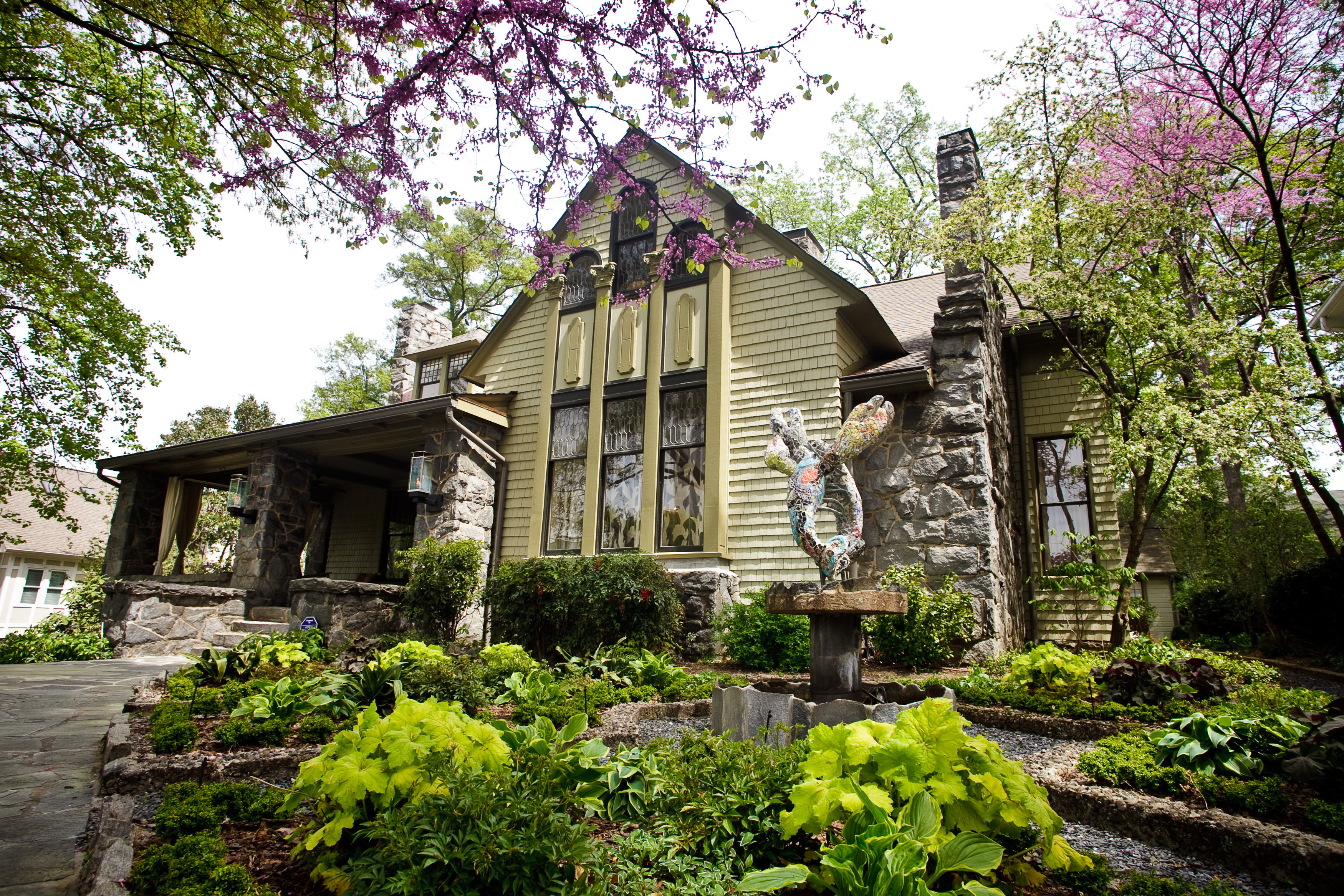 April is a lovely time to enjoy the manicured grounds of Stonehurt Place in Atlanta, Ga.