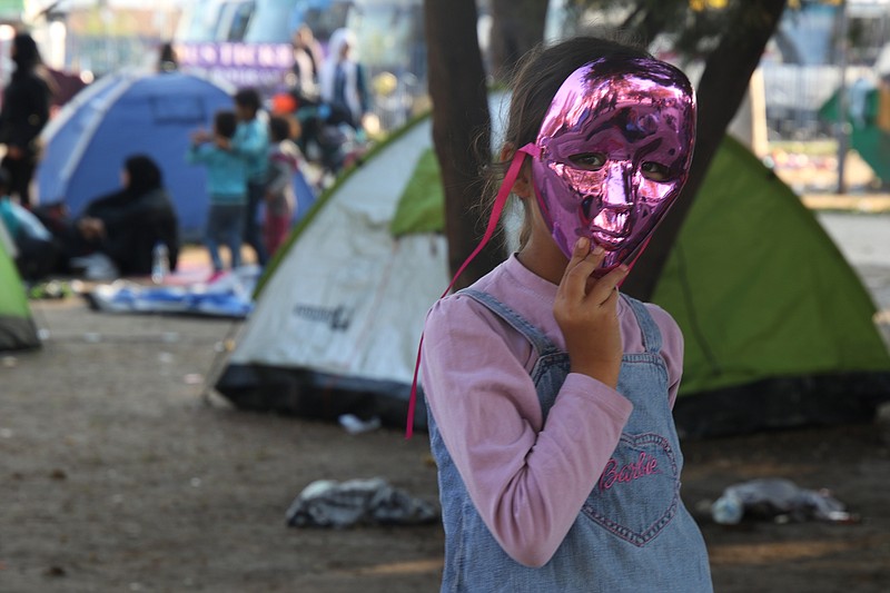 Girl with the Pink Mask -- Belgrade, Serbia | September 2015-- Photo by Riley Draper