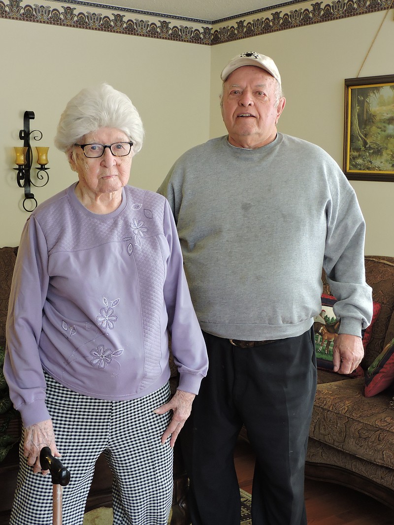 Chattanooga Valley's Thelma Little, 102, left, and her son Baxter Little spend time together often.