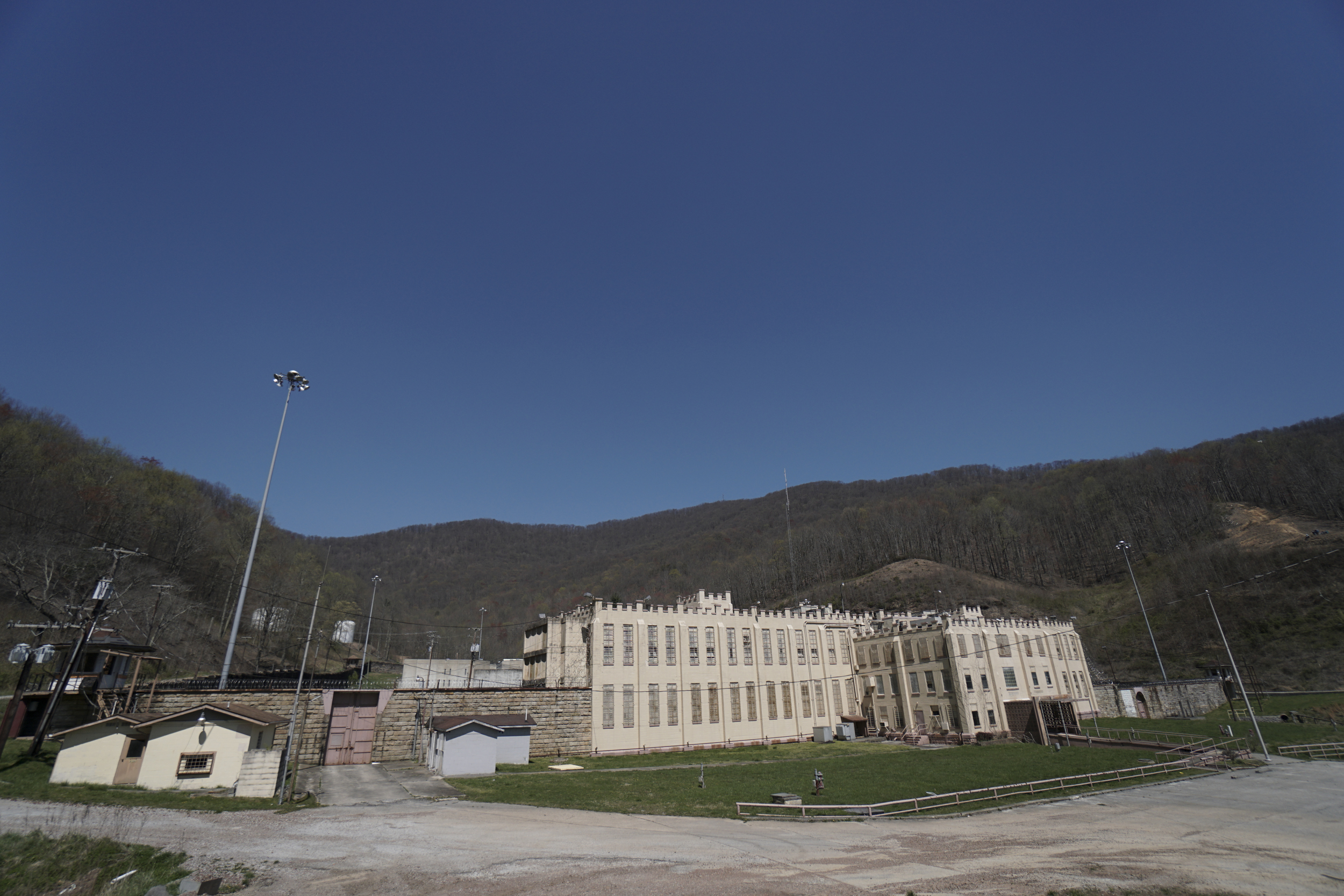Staff Photo by Dan Henry / The Chattanooga Times Free Press- 4/4/16. The Brushy Mountain State Penitentiary was one of the book cache locations during the 30th running of the Barkley Marathons at Frozen Head State Park in Warburg, Tenn., on April 2-4, 2016. The Barkley Marathons is part orienteering, part ultra marathon where a select few attempt to complete up to five 20 mile loops within a 60-hour time limit where they search for hidden book caches deep in the woods throughout the park.