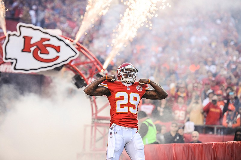 Kansas City Chiefs safety Eric Berry (29) before the match against the Denver Broncos Sunday afternoon Dec. 1, 2013 at Arrowhead Stadium. The Chiefs fell to the Broncos 35-28 making their record 9-3.