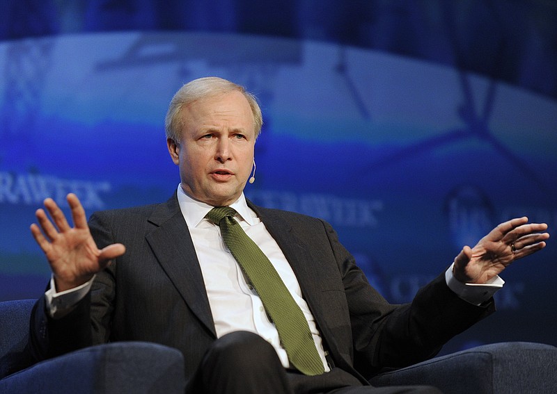 
              FILE- In this March 6, 2013 file photo, BP Group Chief Executive Bob Dudley gestures as he speaks at the IHS CERAWEEK energy conference in Houston. BP said Thursday, April 14, 2016,  it's ready to listen to shareholder concerns about its executive compensation policy after some of the company's largest shareholders opposed plans to boost CEO Bob Dudley's pay package by 20 percent to $19.6 million even after earnings plunged. (AP Photo/Pat Sullivan, File)
            