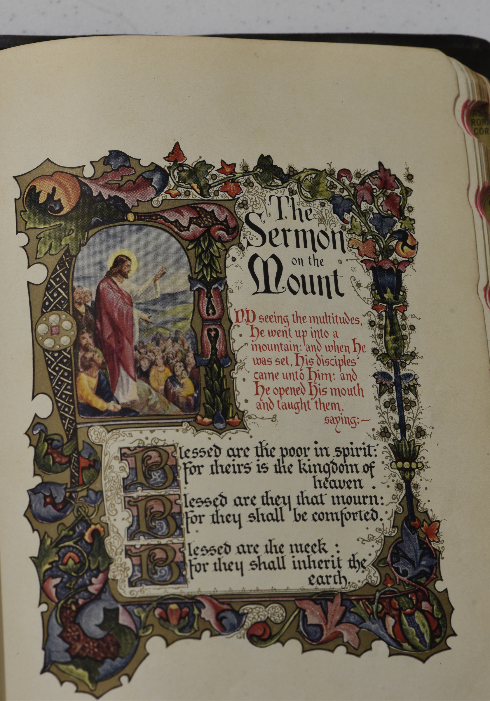 Photographed on Tuesday, Oct. 29, 2015, in Dalton, Ga., this illustration is in a Bible that belonged to Becky Kinnett, who died in 1954. Her granddaughter, Sylvia Summers, now owns this Bible, and has used it to research family history.