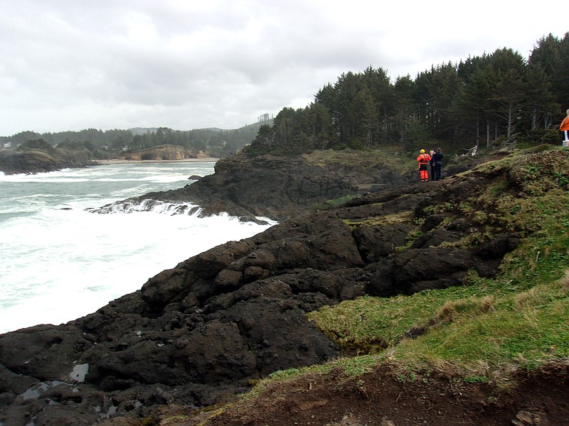 Oregon State Police Troopers, along with Lincoln County Sheriff's Department, Depot Bay Fire Department, Pac West Ambulance, and the U.S. Coast Guard responded to a report of a man washed off shore of the point at the Rocky Creek Scenic View Point, just south of Depoe Bay on US 101.