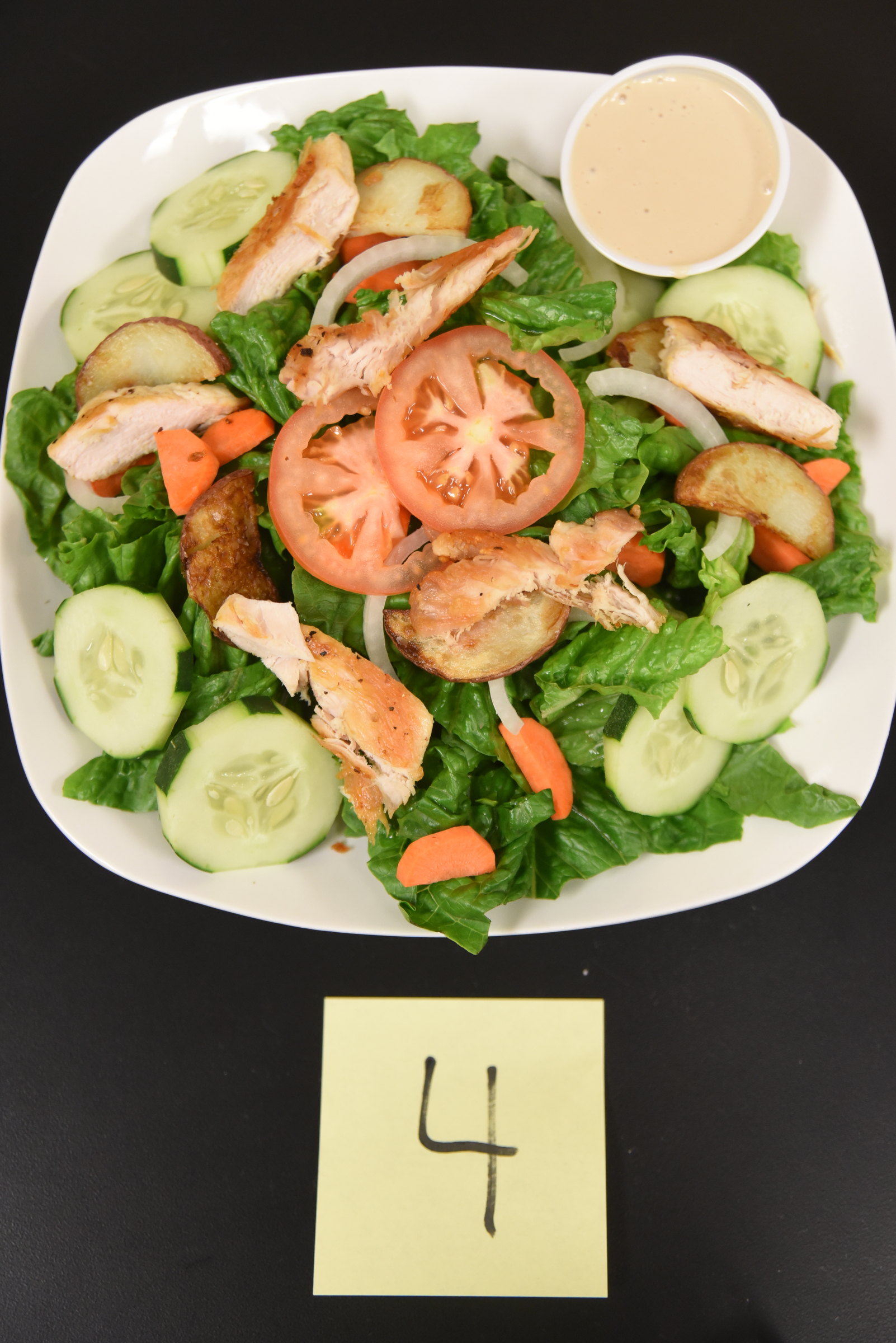 A salad is ready to be judged Monday, April 18, 2016 during the SkillsUSA State Culinary Competition at Virginia College.