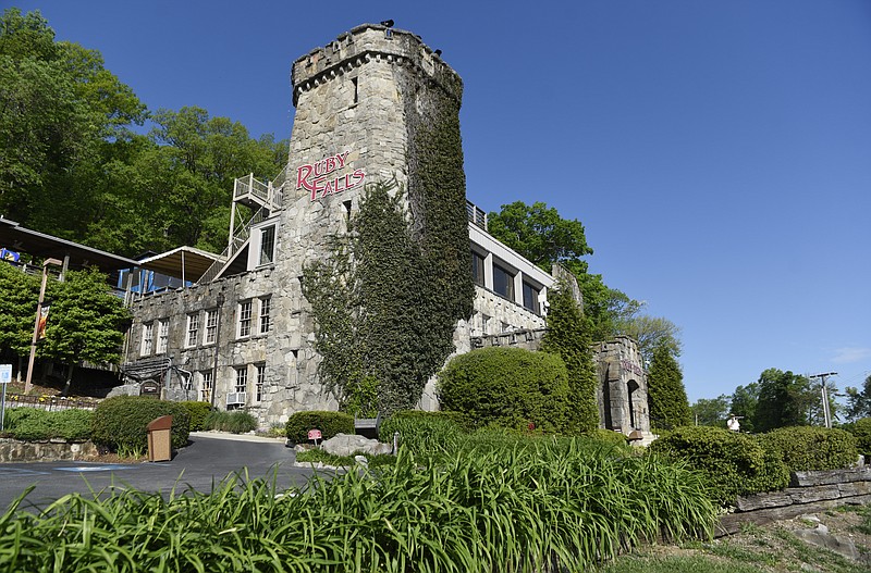 Lookout Mountain attraction Ruby Falls is photographed on Wedesday, Apr. 20, 2016, in Chattanooga, Tenn. 