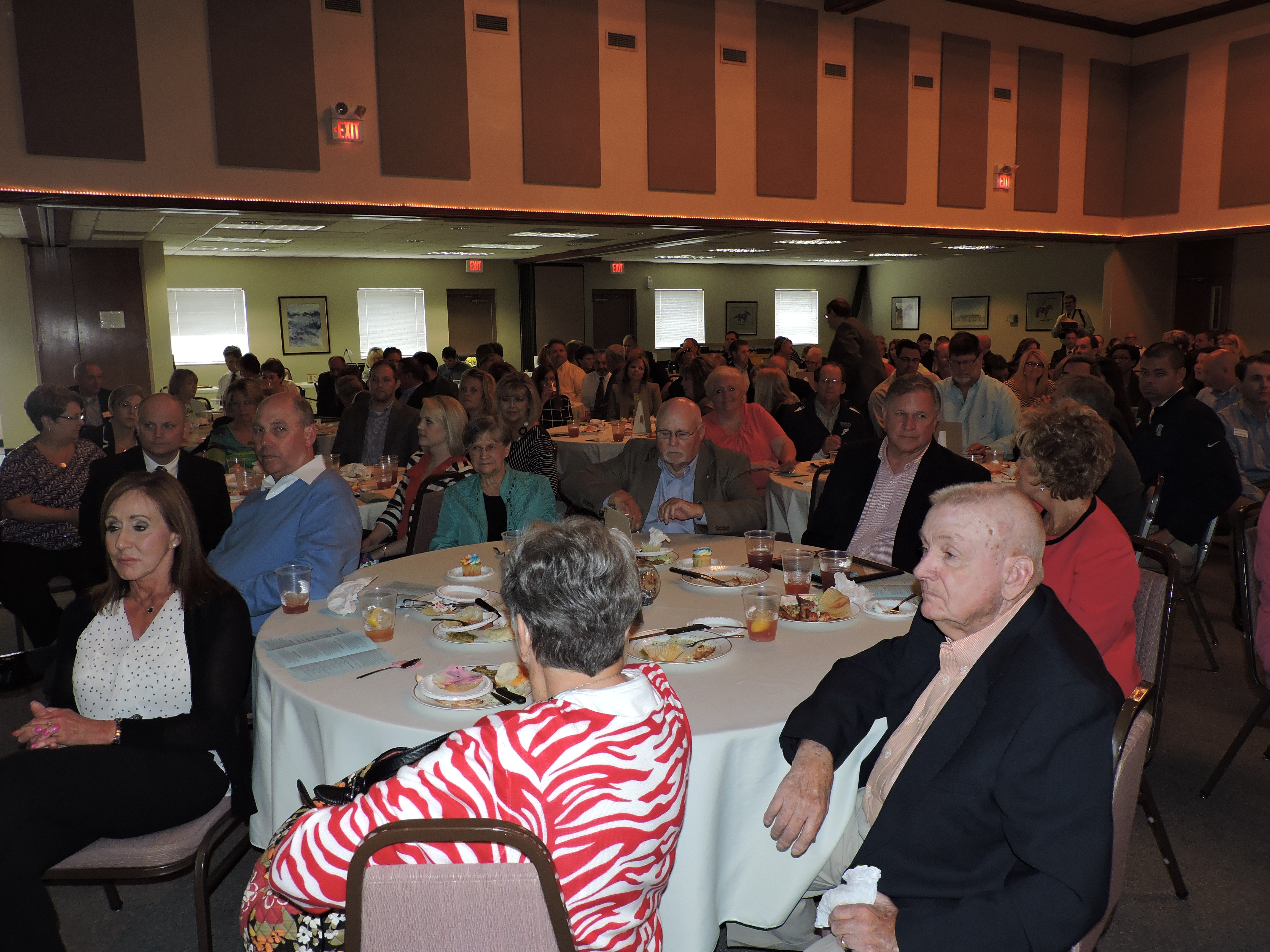A large crowd gathers for the Fort Oglethorpe Kiwanis Club's Distinguished Service Awards Luncheon.