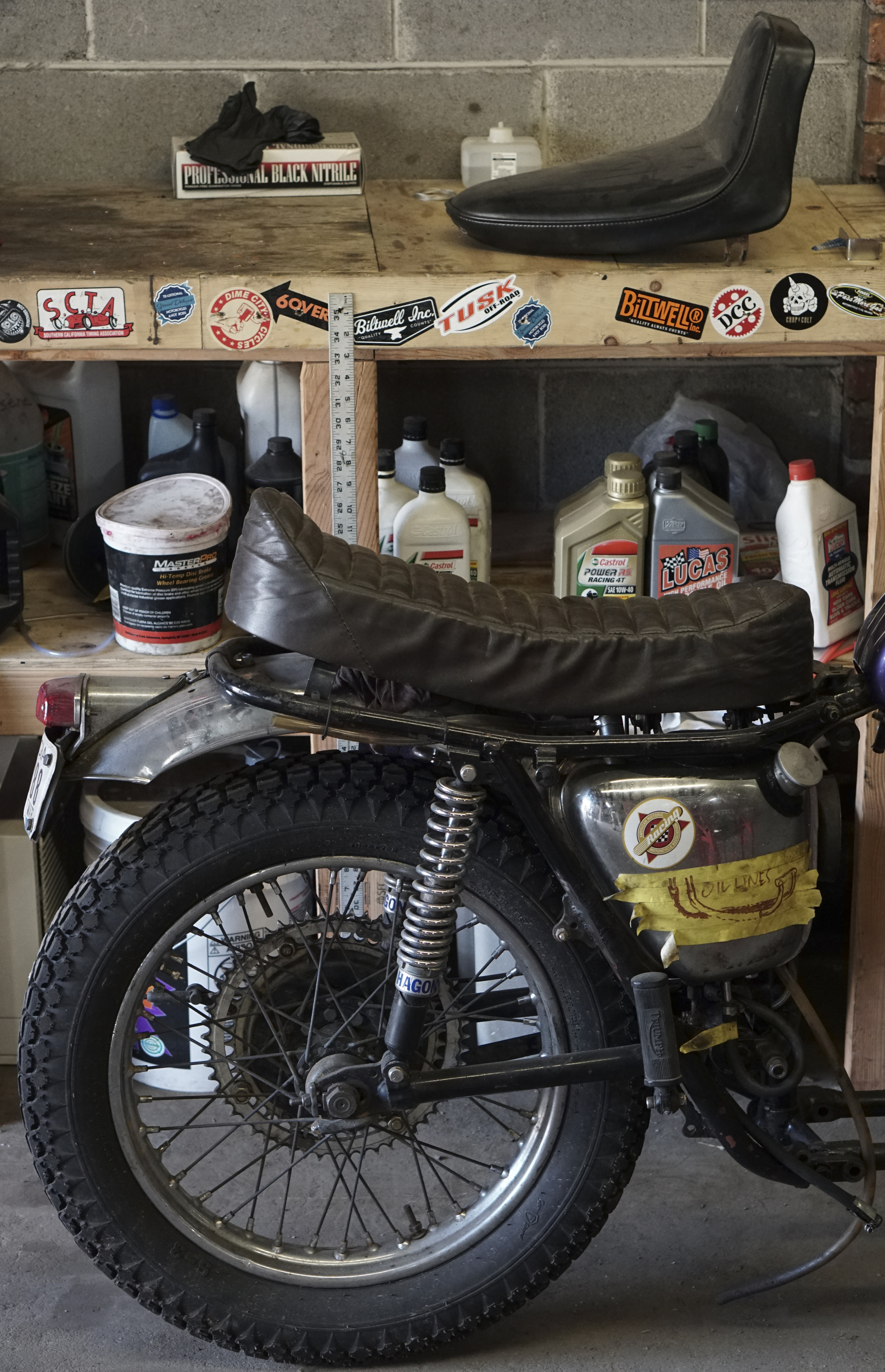 Staff Photo by Dan Henry / The Chattanooga Times Free Press- 3/28/16. Motorcycles being rebuilt are scattered throughout Speed Deluxe's new North Chattanooga location off of Cherokee Boulevard on Monday, March 29, 2016.