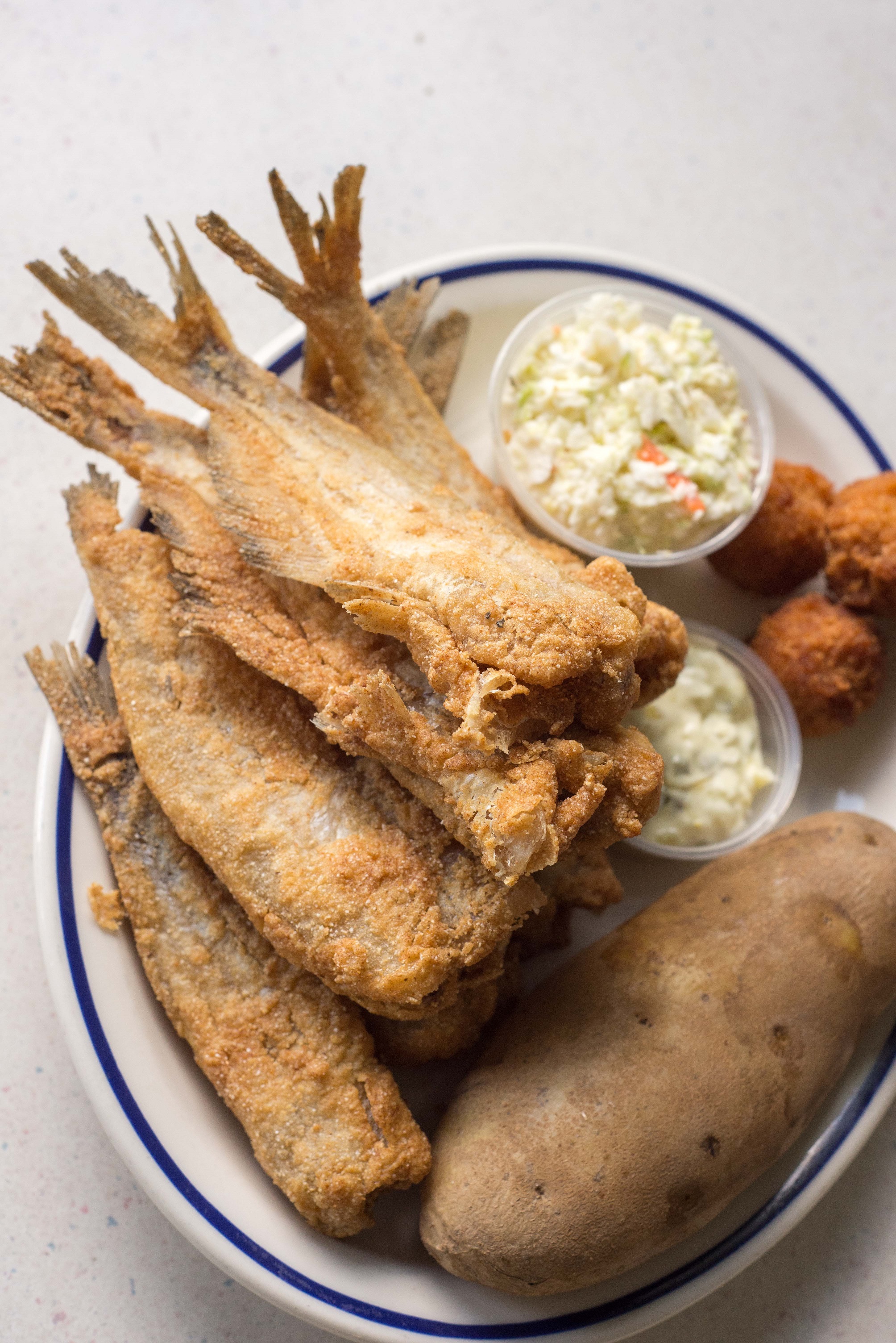 The catfish fingerlings are just part of the draw at Riverside Catfish House. The Lookout Valley restaurant is a great place for wildlife watching.