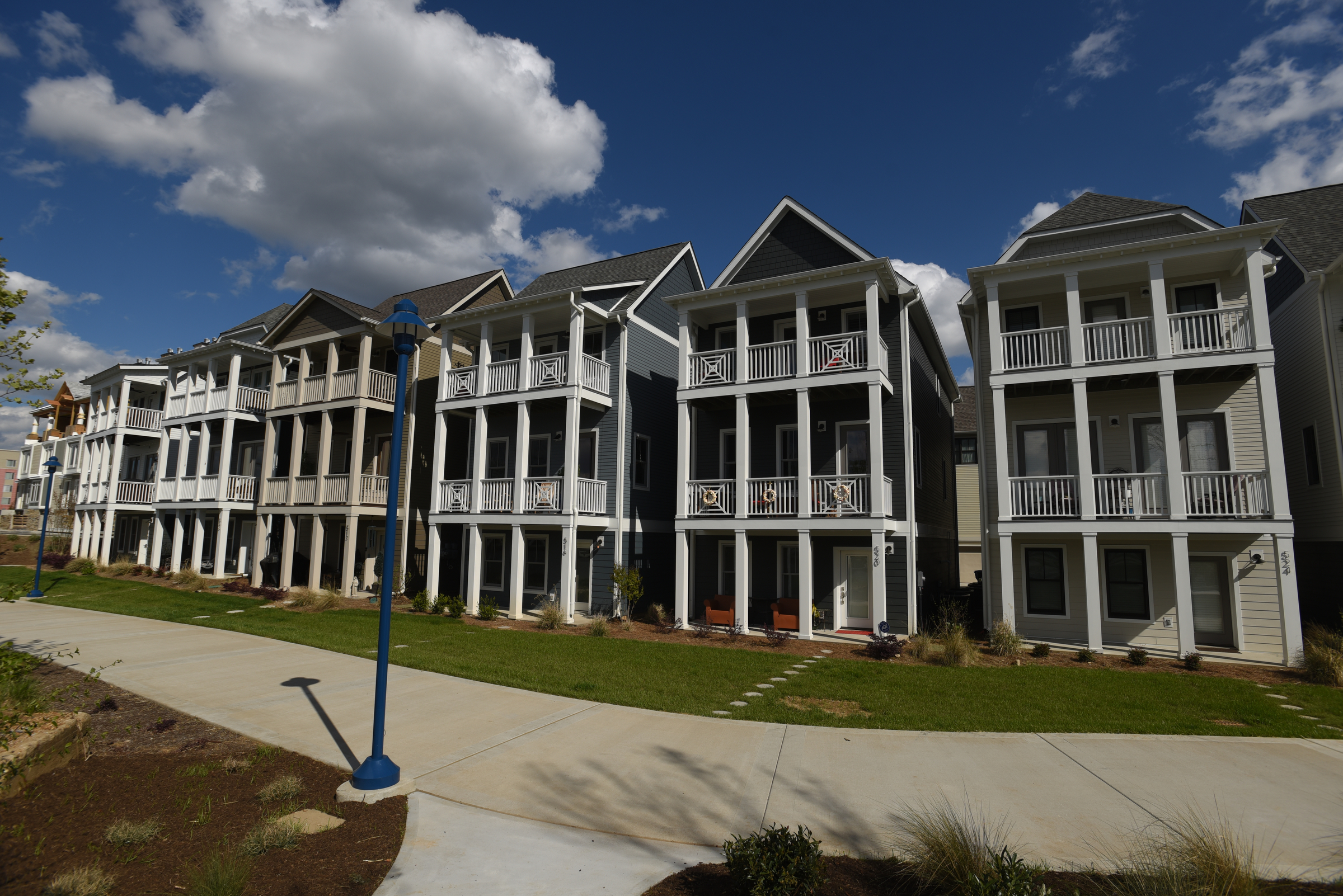 Newly-finished apartments at the Cameron Harbor development in downtown Chattanooga introduce 230-plus new rental units to the city.