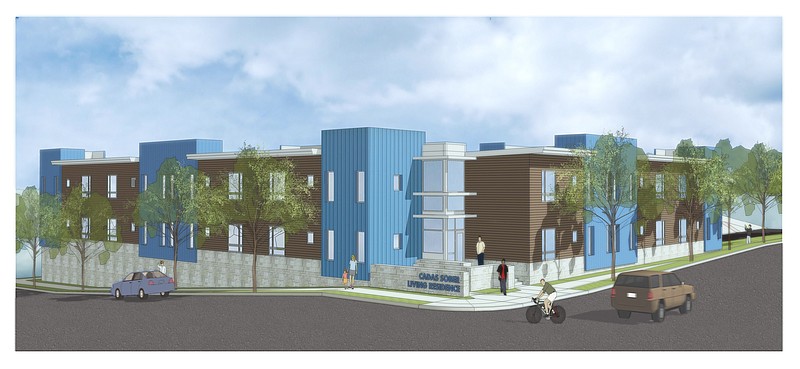 A 24-unit sober-living apartment building for CADAS is planned for the corner of Manning and Minor streets.