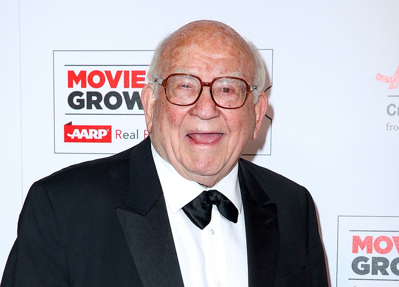 
              FILE - In this Feb. 8, 2016 file photo, actor Ed Asner arrives at the 15th Annual Movies for Grownups Awards in Beverly Hills, Calif. Asner will team up with actress Jayne Atkinson to read “The Soap Myth” at the New York Public Library for the Performing Arts at Lincoln Center in honor of Holocaust Remembrance Day. (Photo by Rich Fury/Invision/AP, File)
            