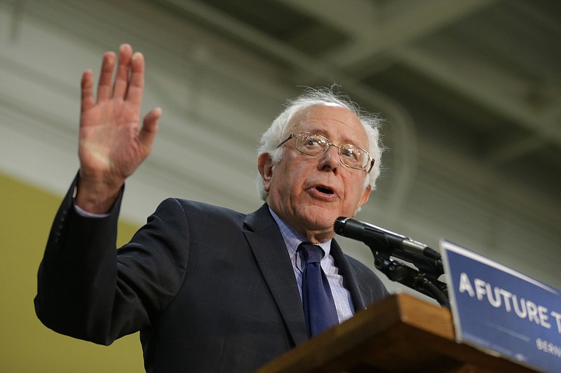 
              FILE - In this April 27, 2016 file photo, Democratic presidential candidate, Sen. Bernie Sanders, I-Vt. speaks in West Lafayette, Ind. Sanders defied expectations to turn his long-shot presidential bid into a real threat for the Democratic nomination. But as his path to the White House becomes all-but-impossible, some of his supporters are lashing out at a system they believe was engineered against them from the start. (AP Photo/Michael Conroy, File)
            