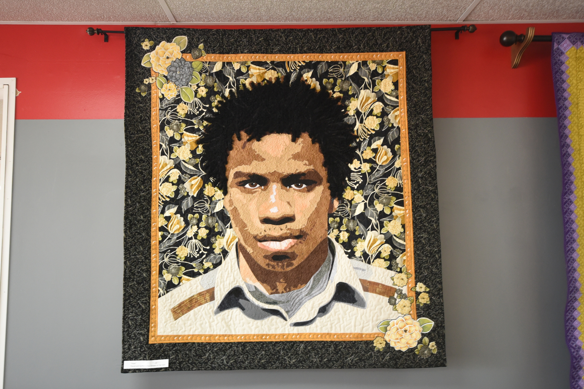 Former schoolteacher Kay Donges sewed this 52-inch-square quilt one of her former students. She can't remember his name but she remembers his personality, so she named the quilt