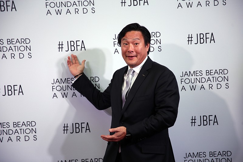 
              Chef and television personality Ming Tsai appears on the red carpet at the James Beard Foundation Awards held at the Lyric Opera of Chicago on Monday, May 2, 2016. (Erin Hooley/Chicago Tribune via AP) MANDATORY CREDIT CHICAGO TRIBUNE; CHICAGO SUN-TIMES OUT; DAILY HERALD OUT; NORTHWEST HERALD OUT; THE HERALD-NEWS OUT; DAILY CHRONICLE OUT; THE TIMES OF NORTHWEST INDIANA OUT; TV OUT; MAGS OUT; NO SALES
            