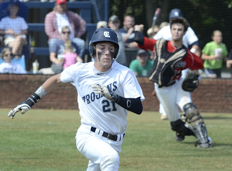 Gordon Lee baseball standout Tucker Bradley, shown here in the 2014 state playoffs, was recognized in this week's issue of Sports Illustrated after pitching a complete game and hitting for the cycle in a win at Darlington on April 21.