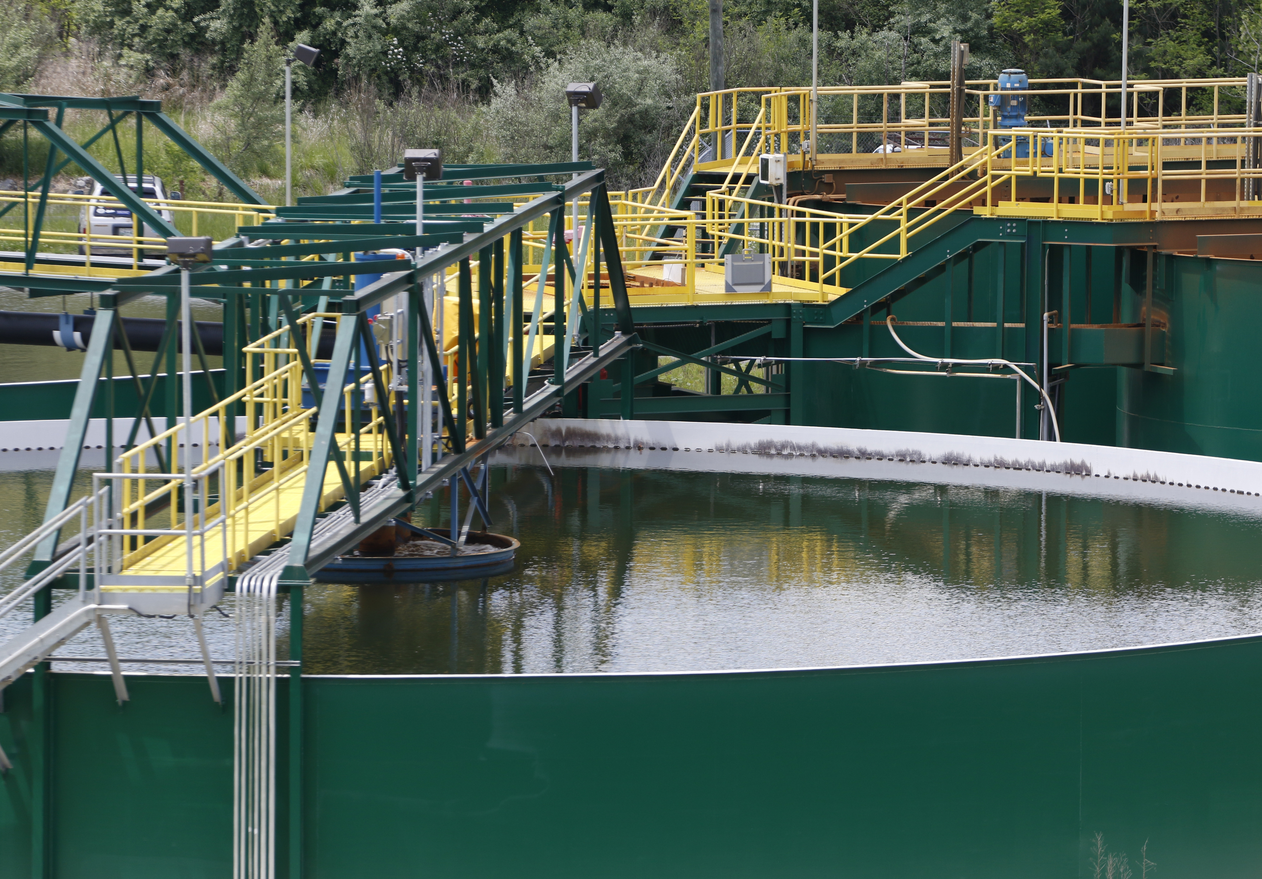 Staff Photo by Dan Henry / The Chattanooga Times Free Press- 5/4/16. The North Potato Creek water treatment facility is cleaning water before it is distributed into the Ocoee River.