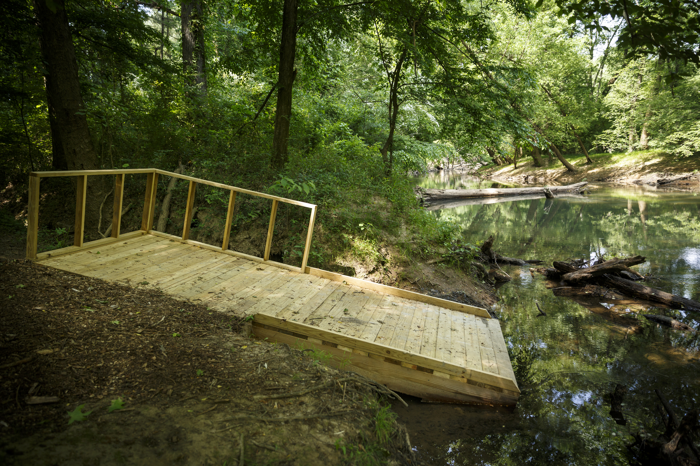 A new canoe put-in off of Longview Drive for North Chickamauga Creek is seen on Wednesday, May 11, 2016, in Hixson, Tenn.
