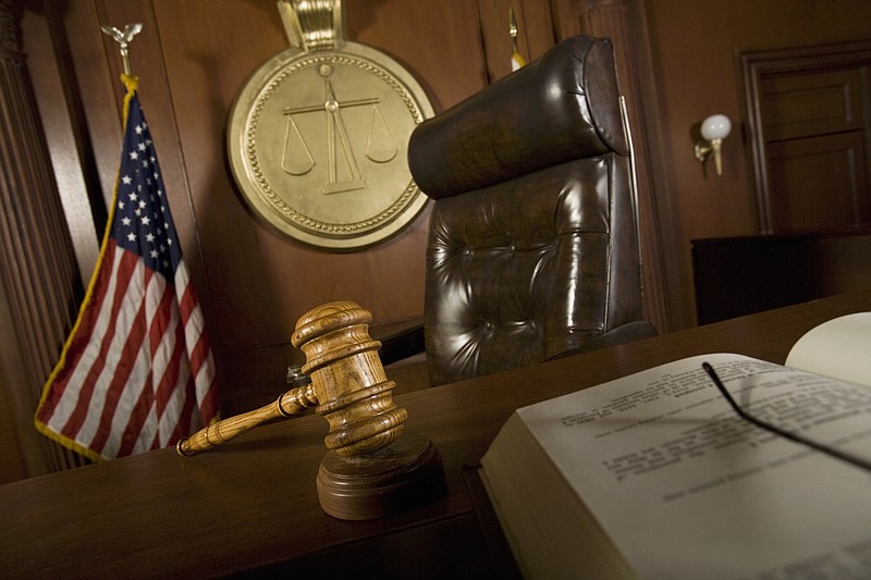 Judges chair in court room