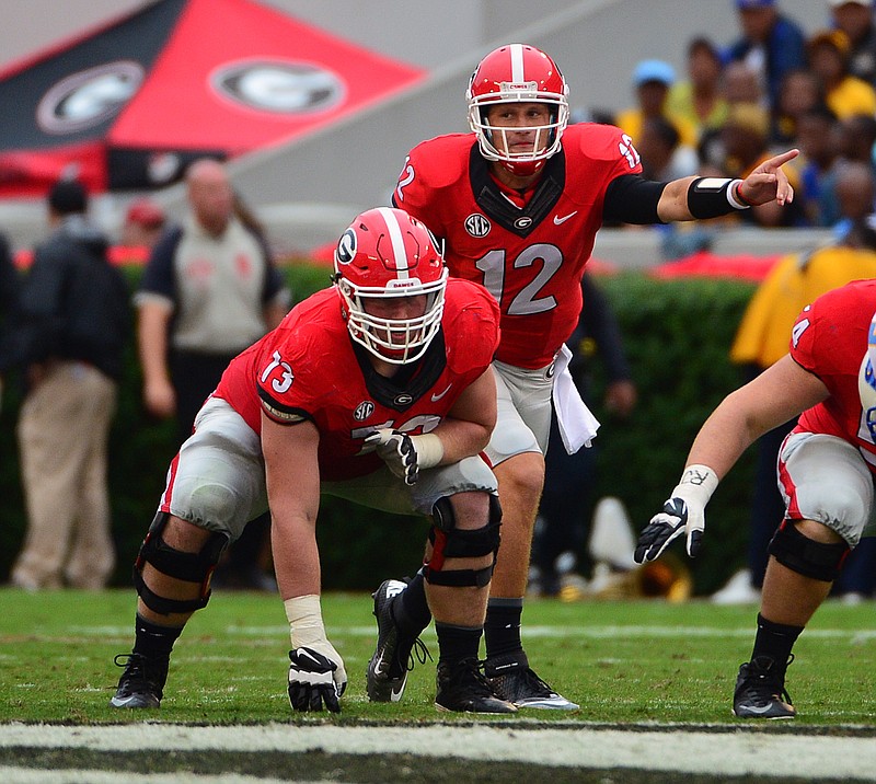 After serving the past two seasons as Georgia's starting right guard, Greg Pyke moved out to right tackle this spring and hopes to stay there.