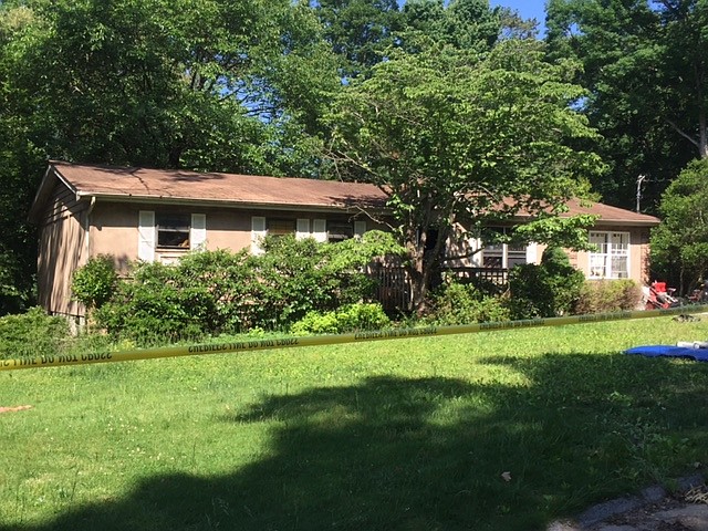 This house caught fire the morning of May 14. A 69-year-old woman sustained critical injuries before her neighbor, a fire chief, rescued her. (Photo contributed by Amy Maxwell)