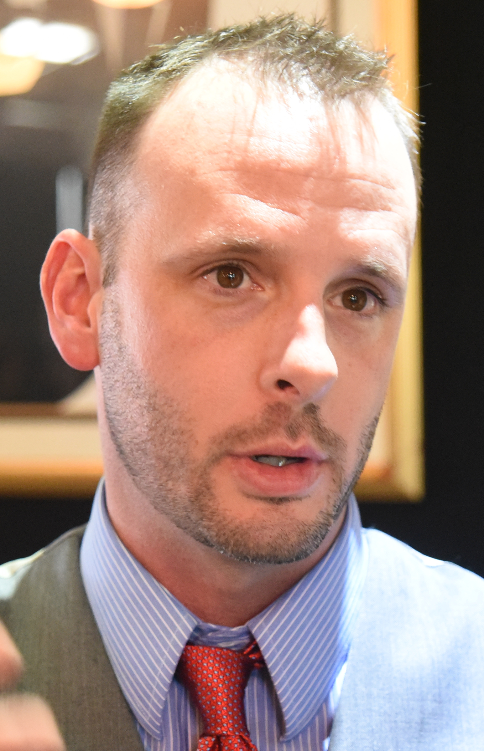 Jared Bigham is director for Chattanooga 2.0, seen here at the open house event held at the Bessie Smith Cultural Center.