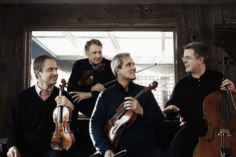 Members of the Emerson String Quartet are, from left, Eugene Drucker (violin), Philip Setzer (violin), Larry Dutton (viola) and Paul Watkins (cello).