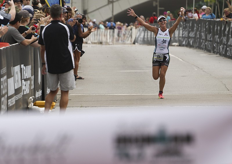 Ashley Clifford won last year's Sunbelt Bakery Ironman 70.3 Chattanooga race with a time of 4:20:33. The competition returns Sunday, May 22, with a 1.2-mile, mostly downstream swim in the Tennessee River, a 56-mile bike ride that includes a 34-mile loop through Georgia and a 13.1-mile run through downtown Chattanooga and North Georgia.