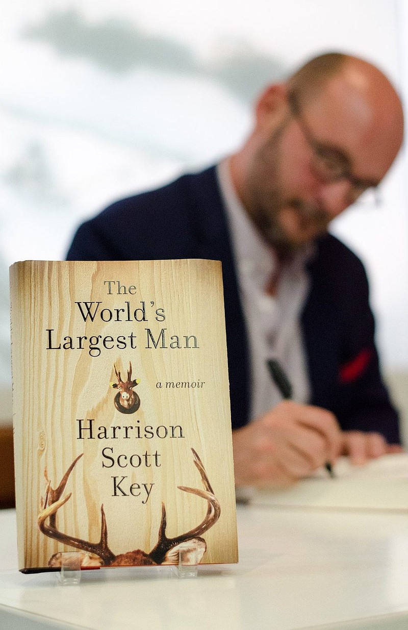 Author Harrison Scott Key will offer a reading from his memoir, "The World's Largest Man," in a Southern Lit Alliance appearance Friday, May 20. He'll sign copies of the book immediately after the reading.