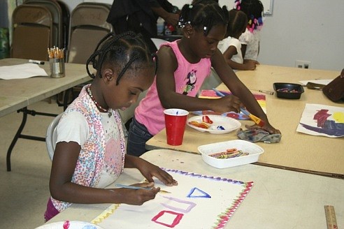 Community grant money was used for Splash, a series of weekly painting workshops for children integrating art, literacy and history at College Hill Courts on the Westside.