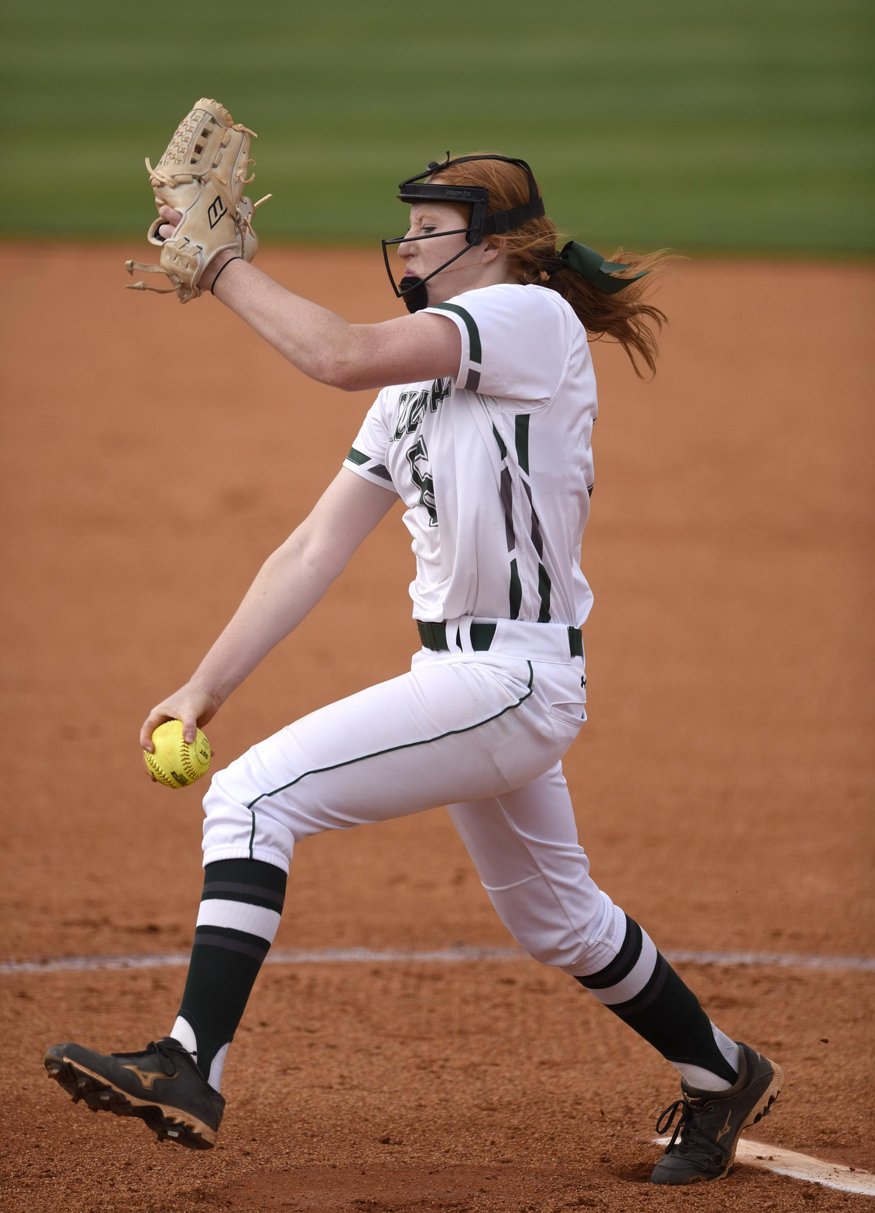 Silverdale pitcher Shelby Duggard (6) winds up as she pitches to the plate.  The Gordonsville Tigererettes visited Silverdale Baptist Academy in a TSSAA Sectional matchup Saturday May 21, 2016.