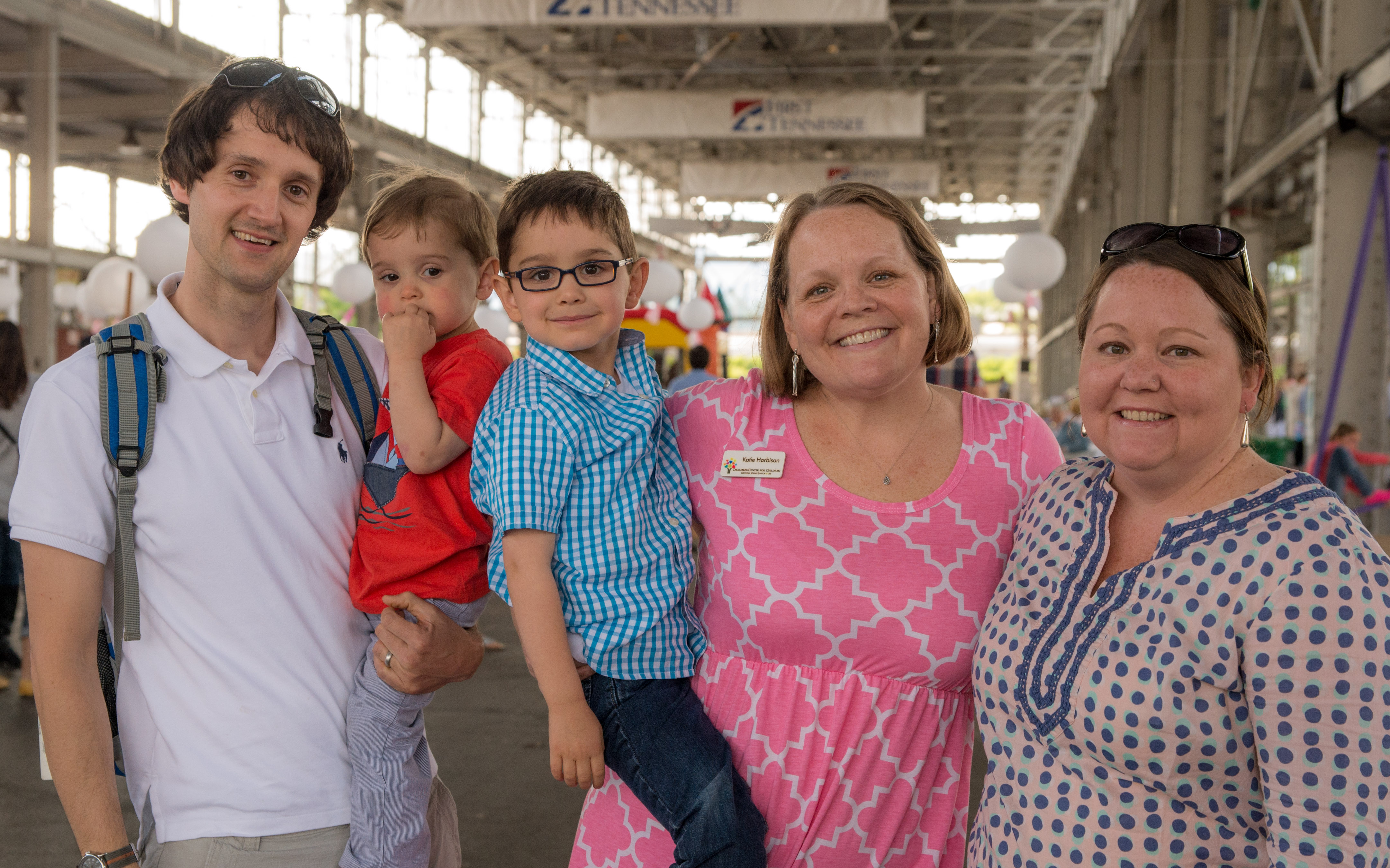 Kevin, Maxwell, Lucas Blasbery and Katie Harbison and Liz Blasbery