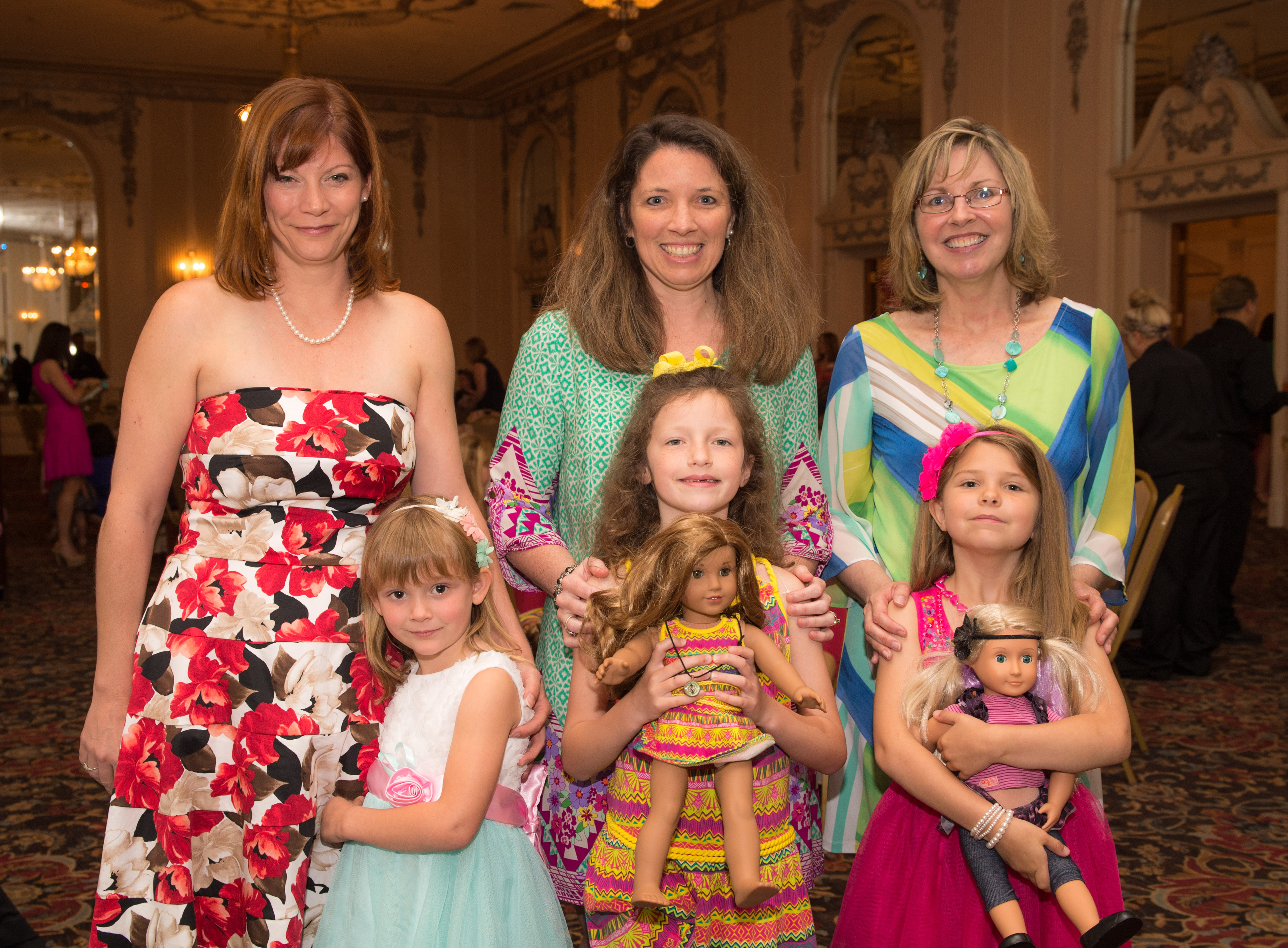 Mandie & Jillian Cunningham, Stephanie & Peyton Schwieter and Stacie & Molly Boyd
