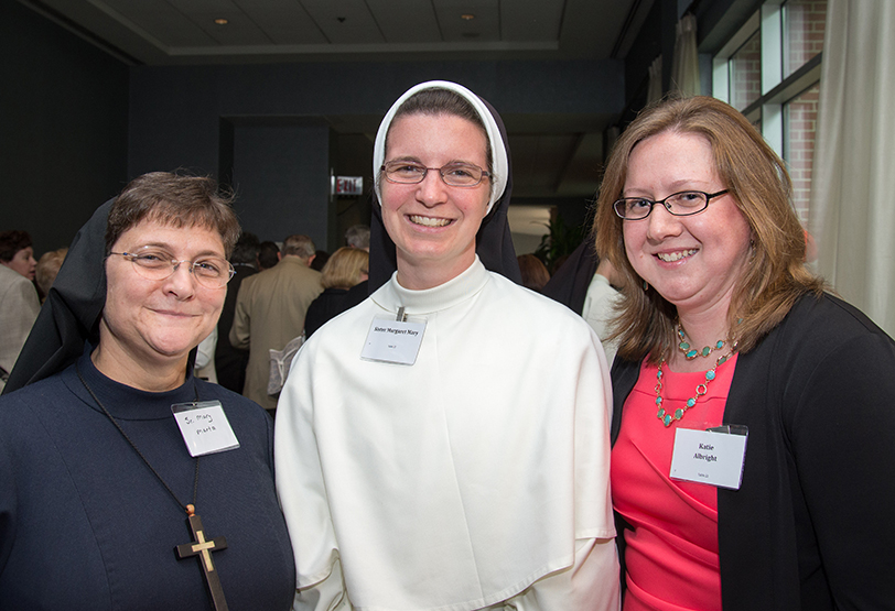 Sister Mary Marta Abbott, RSM, Sister Margaret Mary Sallwasser, OP and Katie Albright