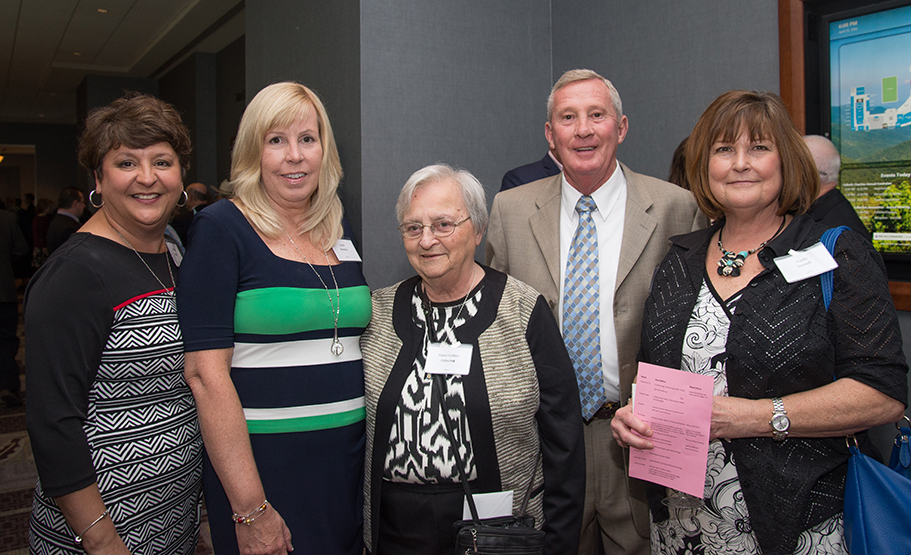 Karen Sloan, Carol Newton, Sister Celine Osborn, SCN, Jerry McCrary and Cindy Carroll