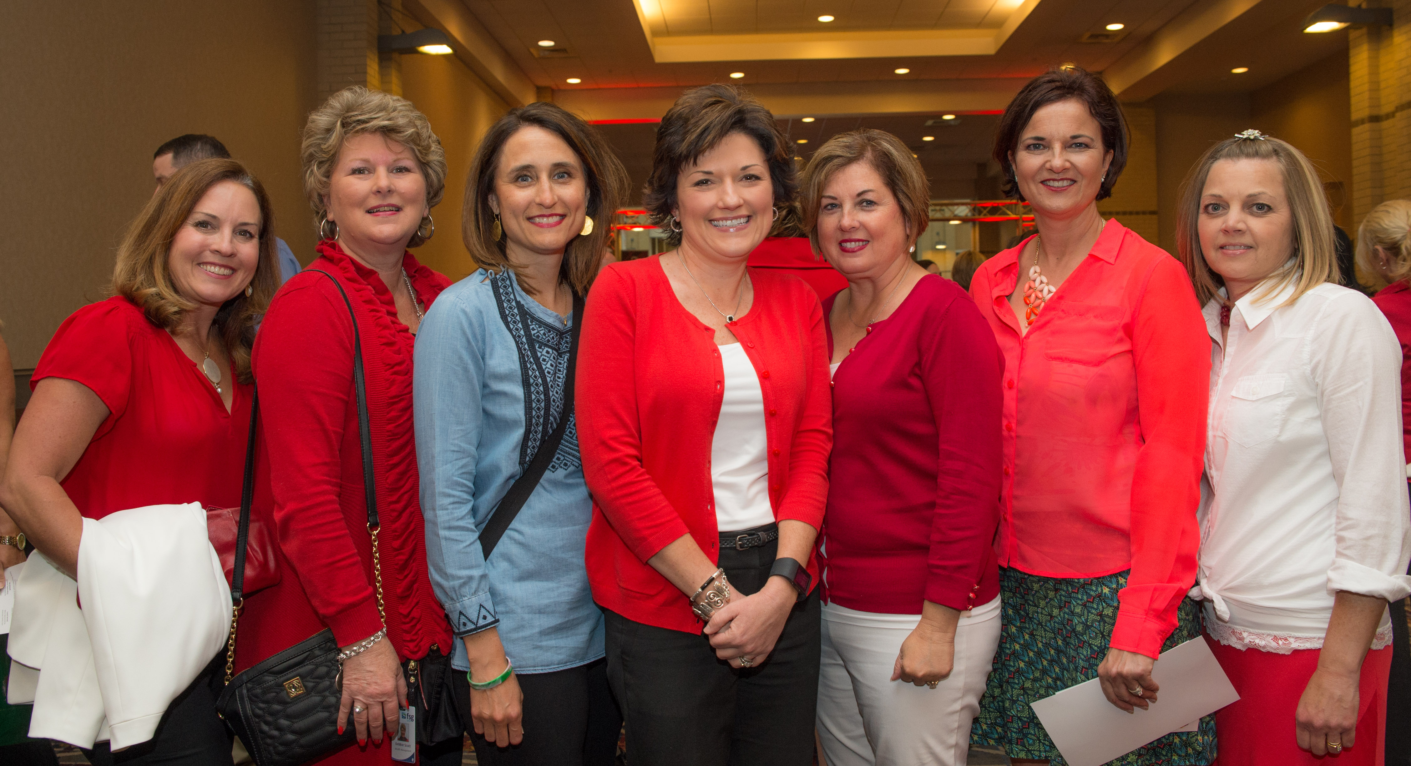 Vivian Bettis, Debbie Scott, Denise Cobb, Becky Farmer, Tersea Whitton, Dee Visser and Sally Brewer