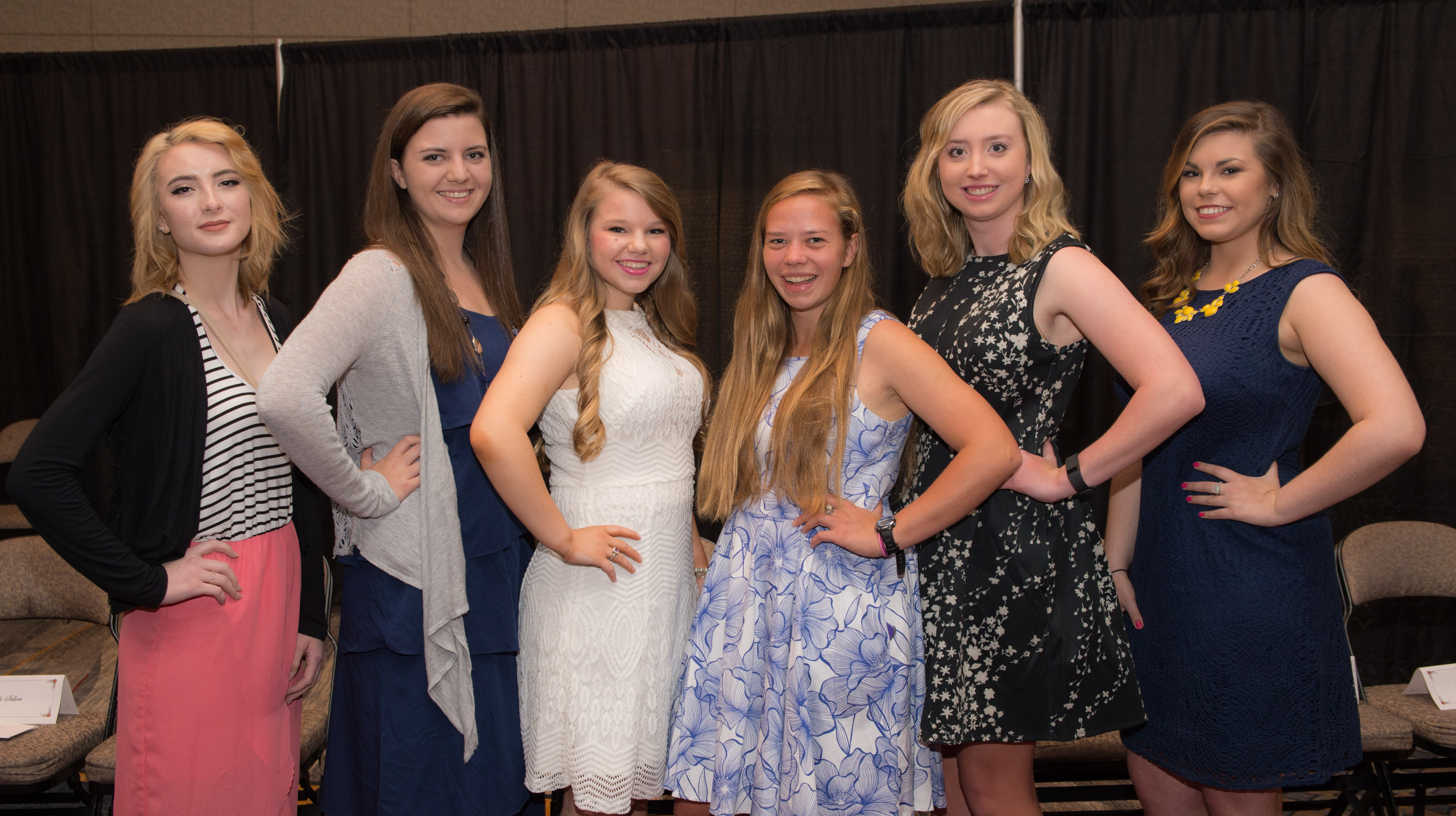 Anna Skiles, Allison Nedeau, Virginia McGinnis, Katherine Deweese, Bethany Haven Burns and Bailey Callison