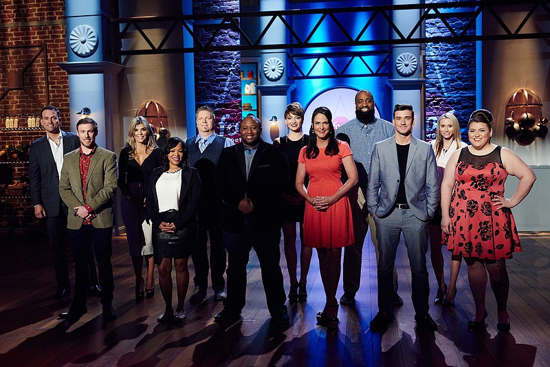 Chef Jernard Wells, sixth from left, is one of 13 finalists on Season 12 of "Food Network Star," which began Sunday night on Food Network. Twelve of the finalists are shown; Martita Jara, the 13th finalist, was a surprise addition during Sunday night's episode. Jara won Food Network's "Comeback Kitchen," a competition of "Food Network Star" contenders from previous seasons. That winner's prize was a second chance on "Food Network Star."