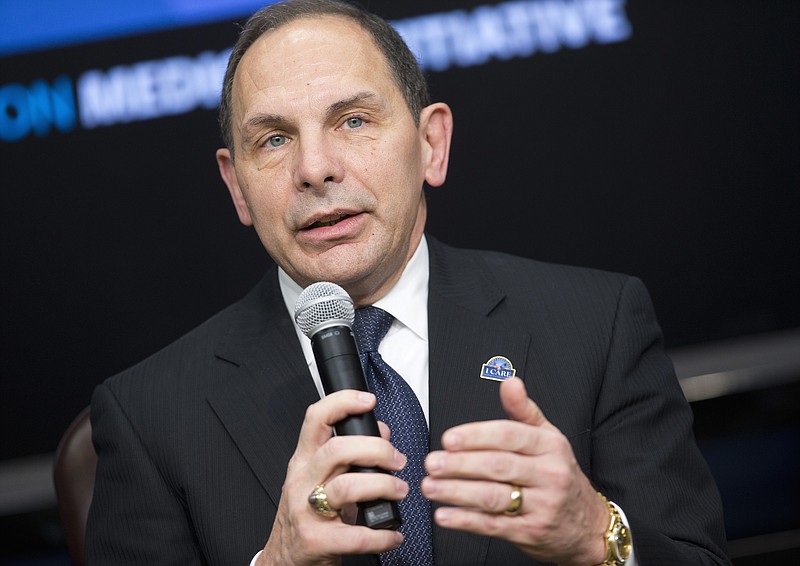 
              In this photo taken Feb. 25, 206, Veterans Affairs Secretary Robert McDonald speaks in Washington. Republicans are criticizing McDonald after he compared wait times to receive VA health care to the hours people wait for rides at Disney theme parks. McDonald has told reporters on Monday, May 23, 2016,  that the VA should not use wait times as a measure of success because Disney doesn't either. (AP Photo/Pablo Martinez Monsivais)
            