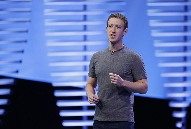 
              FILE- In this April 12, 2016, file photo, Facebook CEO Mark Zuckerberg speaks during the keynote address at the F8 Facebook Developer Conference in San Francisco. Facebook say Monday, May 23, that it is dropping its reliance on news outlets to help determine what gets posted as a "trending topic" on the giant social network, a move adopted after a backlash over a report saying it suppressed conservative views. (AP Photo/Eric Risberg, File)
            