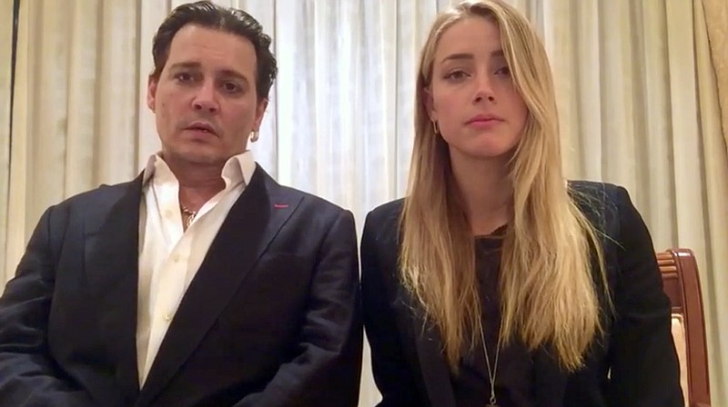 
              FILE - In this file image made from video released by the Australian Government Department of Agriculture and Water Resources on April 18, 2016, actor Johnny Depp and his wife, Amber Heard speak in a videotaped apology played during a hearing at the Southport Magistrates Court on Queensland state's Gold Coast.  Australia's Deputy Prime Minister Barnaby Joyce boasted on Wednesday, May 25 that he had got into Johnny Depp's head like fictional serial killer Hannibal Lecter after the Hollywood actor quipped that the ruddy-faced lawmaker appeared to be "inbred with a tomato." (Australian Government via AP Video) AUSTRALIA OUT
            