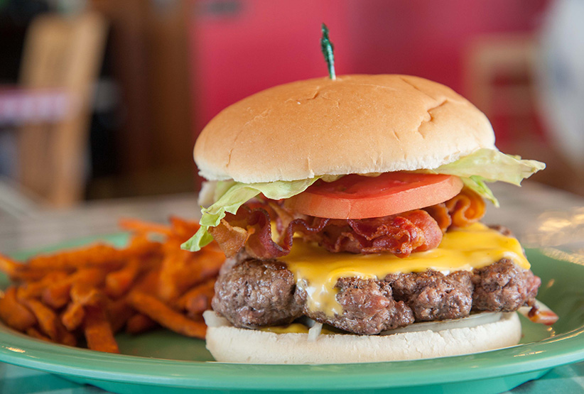 photo by Mark Gilliland Bacon cheeseburger